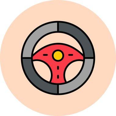 Direksiyon modern simgesi, vektör illüstrasyonu 