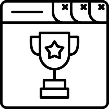 Ganimet web simgesi basit illüstrasyon