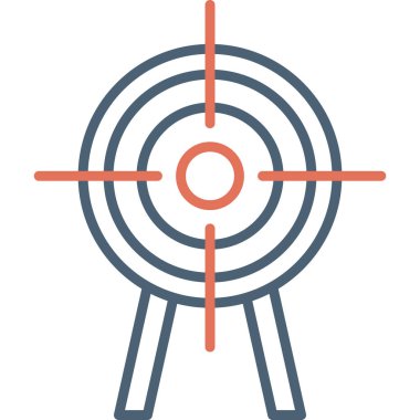 hedef simge vektör illüstrasyonu