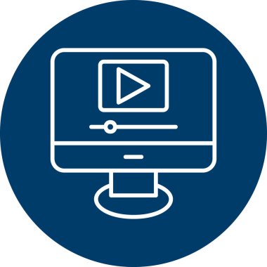 vektör lcd simgesi illüstrasyonu