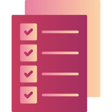 Checklist icon, vector illustration simple design