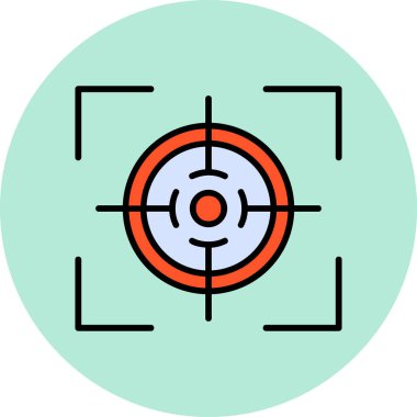 hedef simge vektör illüstrasyonu