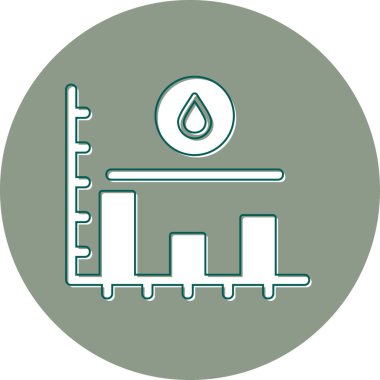 Bir bitki simgesinin vektör illüstrasyonu