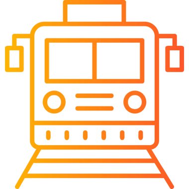illustration of locomotive train wagon on railroad