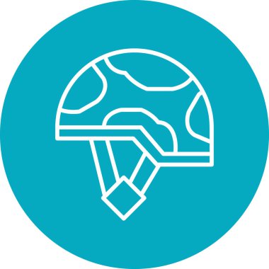 Kask simgesi vektör illüstrasyonu 