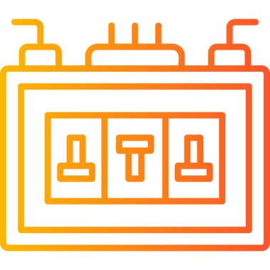 Sigorta Kutusu modern simgesi, vektör illüstrasyonu