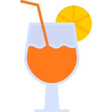 İçecek. Web simgesi vektör illüstrasyonu