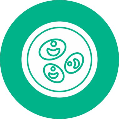 Modern b 'nin vektör illüstrasyonunda yiyecek ikonu yok