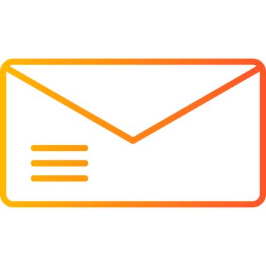 zarf simgesi vektör illüstrasyonu