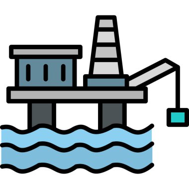 Petrol tankeri. Vektör illüstrasyonu