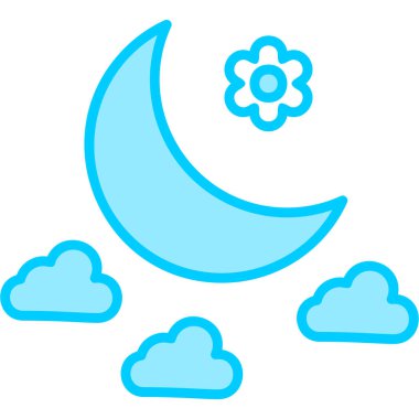 Ayın soyut web renk çizimi  