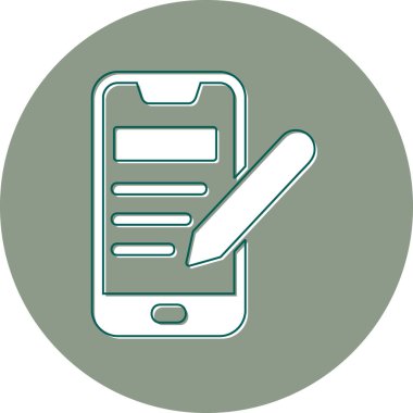 akıllı telefon simgesi vektör illüstrasyonu