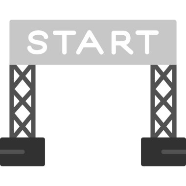 Başlangıç Çizgisi 'nin vektör illüstrasyonu