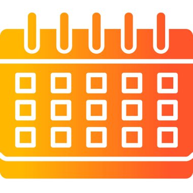 Takvim simgesi, vektör illüstrasyonu basit tasarım