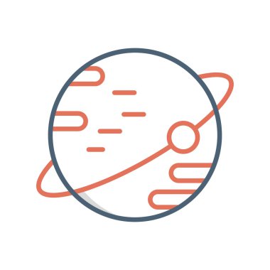 Astronomi. Web simgesi basit illüstrasyon