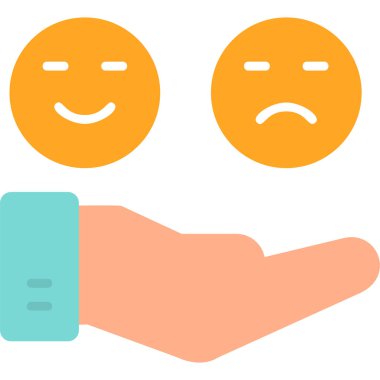 emoji. Web simgesi basit illüstrasyon