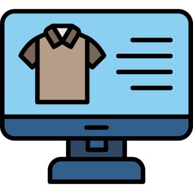 Online Shopping web icon, vector illustration