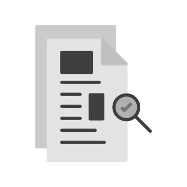 belge simgesi vektör illüstrasyonu