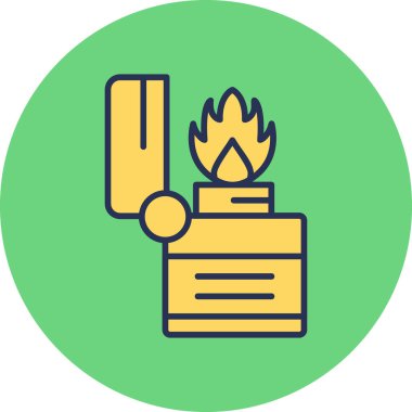 Tek simgenin vektör illüstrasyonu