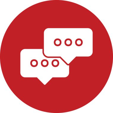 Konuş. Web simgesi basit illüstrasyon