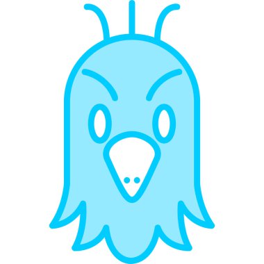 papağan simgesi vektör illüstrasyonu