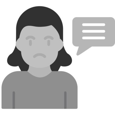 Konuş. Web simgesi basit illüstrasyon