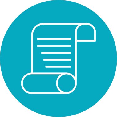 kağıt simgesi vektör illüstrasyonu