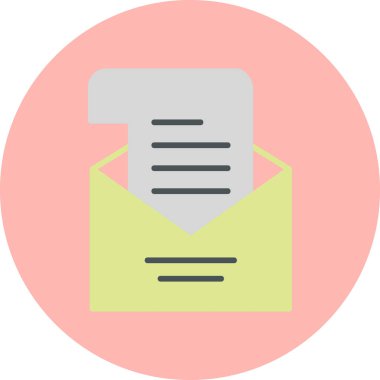 zarf e- posta simgesi vektör illüstrasyonu