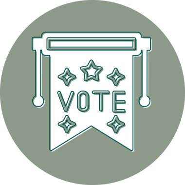 Pankart. Web simgesi basit illüstrasyon