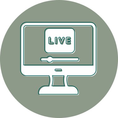 Canlı modern simge, vektör çizimi