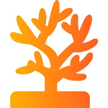 Ağaç. Web simgesi basit illüstrasyon