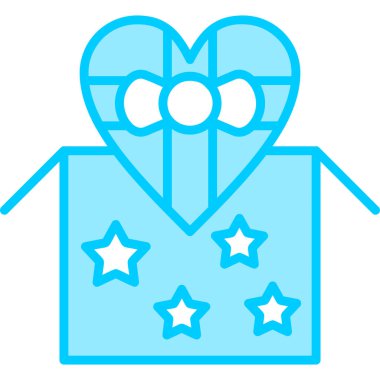 Hediye. Web simgesi basit illüstrasyon