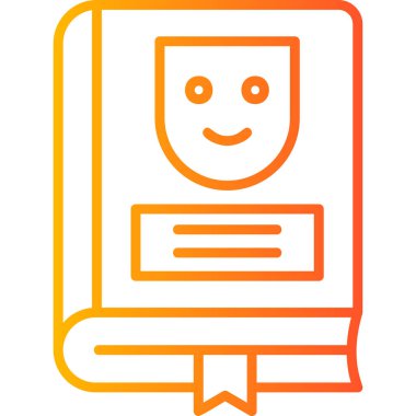 Çizgi roman ikonu, modern tasarım illüstrasyonu