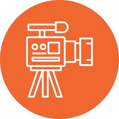 Video Kamera, grafik illüstrasyon simgesi