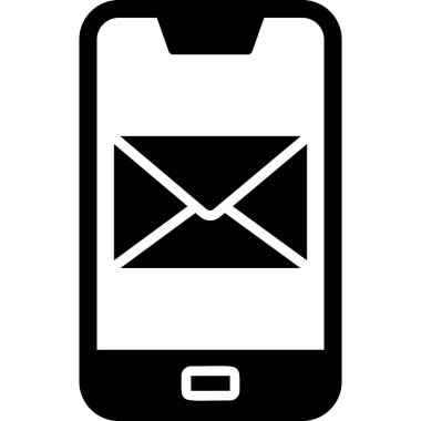 ileti ikonu vektör illüstrasyonu