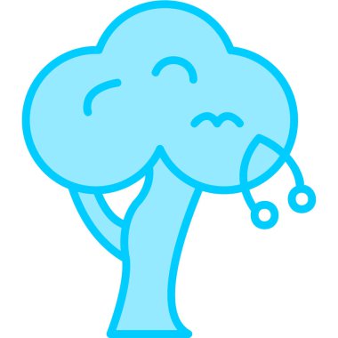 Ağaç. Web simgesi basit illüstrasyon