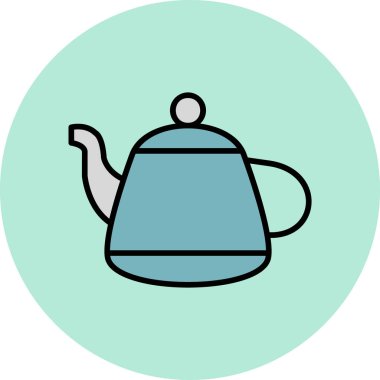 Kettle simge vektör illüstrasyonu