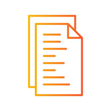 Belge simgesinin vektör illüstrasyonu