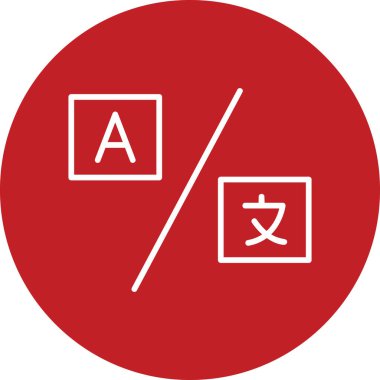 Çeviri simgesi vektör illüstrasyonu