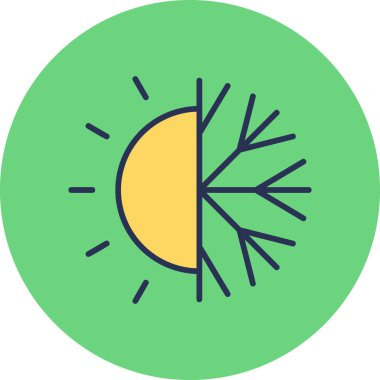 Hava durumu modern simgesi, vektör illüstrasyonu