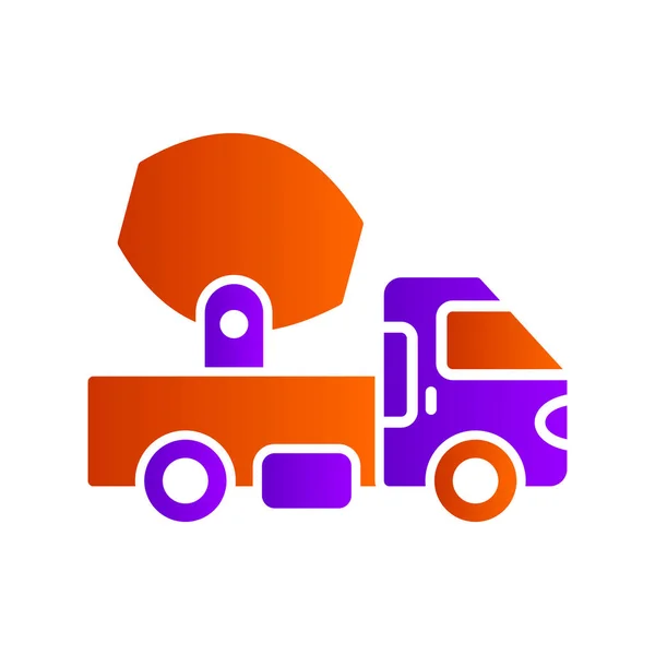 Truck Abstract Icon Vector Illustration — Stock Vector