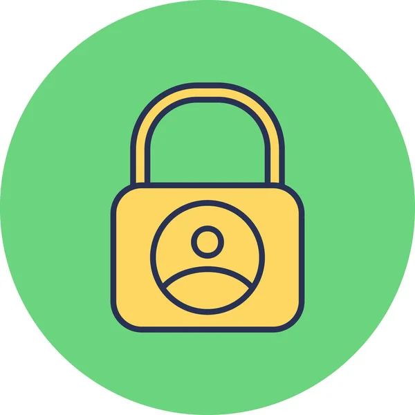 Lock Icon Vector Illustration — Stock Vector