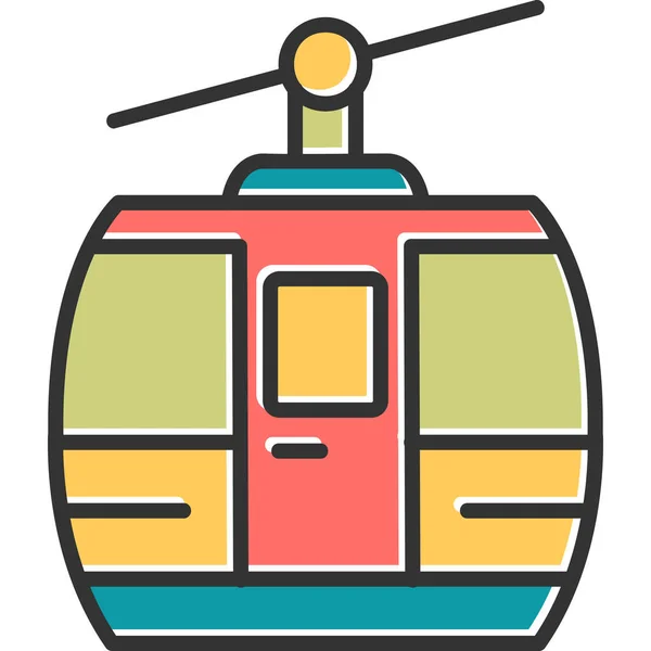 Train Web Icon Simple Illustration — Stock Vector
