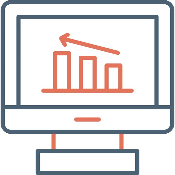 Grafico Icona Vettoriale Illustrazione — Vettoriale Stock