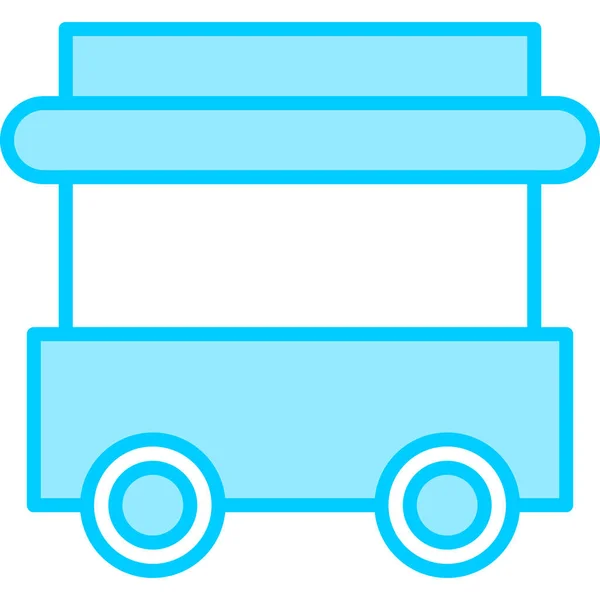 Carro Comida Icono Web Ilustración Simple — Archivo Imágenes Vectoriales