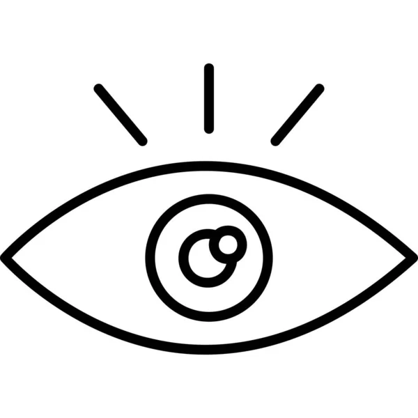 Eye Web Icon Simple Illustration — Stock Vector