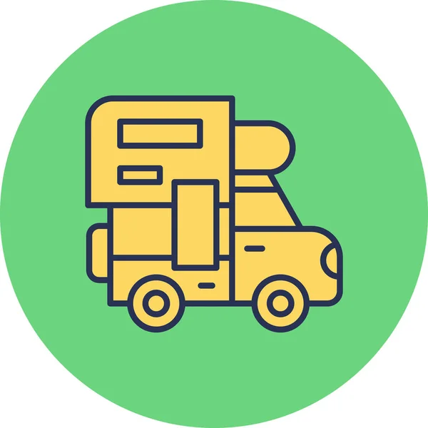 Lieferwagen Ikone Vektor Illustration — Stockvektor