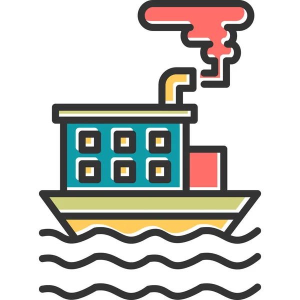 Ship Icon Vector Illustration — Stock Vector