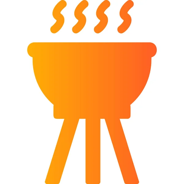 Barbecue Web Icon Simple Design — Stock Vector