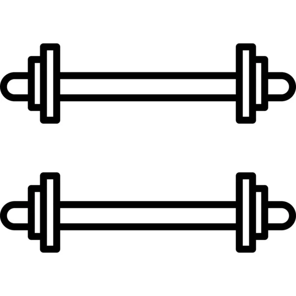 Gewichtete Balken Moderne Icon Vektor Illustration — Stockvektor